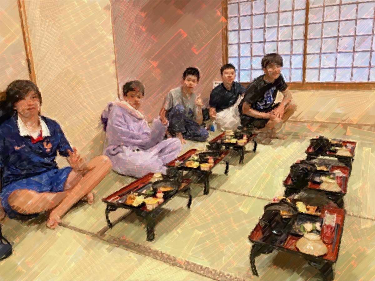 onarimonjh's tweet photo. 夏季学園３日目
朝食は部屋ごとになります。
全員元気です😄 https://t.co/vJaPZMZwUE