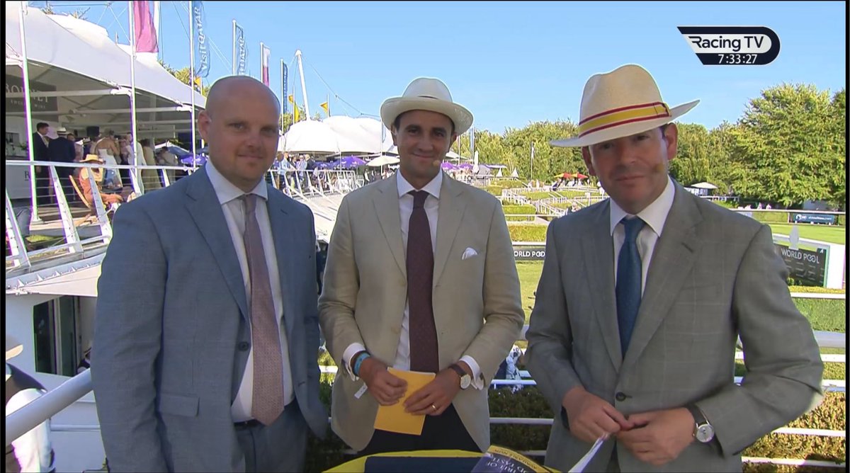 SteveRyder13's tweet photo. Great day today on @RacingTV covering Nassau Stakes day at Goodwood. 

A huge buzz to be alongside @nickluck @martdixon and @LydiaHislop on a day that Diamond Necklace looked a real star! https://t.co/6O8D5aZ3Ra