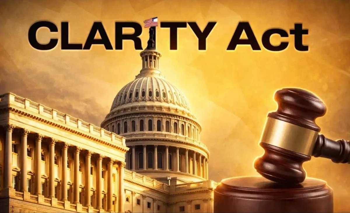 BSCGemsAlert's tweet photo. JUST IN: 🇺🇸 Senators Thom Tillis and Ruben Gallego have sent their new ethics proposal for the CLARITY Act to the White House this morning - Punchbowl. https://t.co/Oy1Y1DcKVV