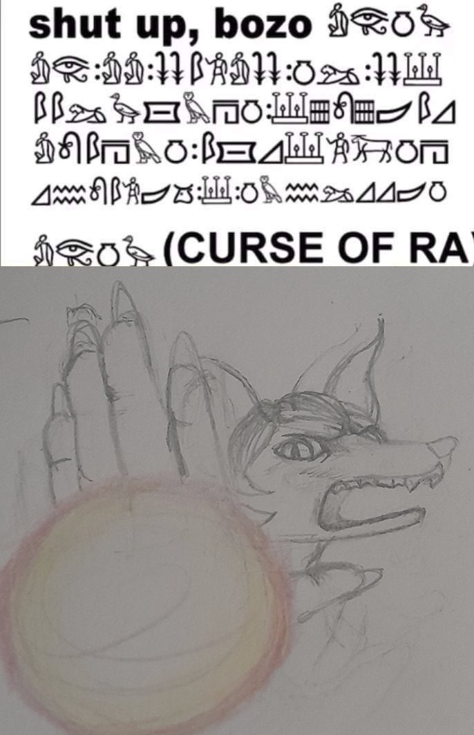 UZeity96057's tweet photo. Little drawing I did based on a meme I find quite funny, the characters belong to @Jonloo1Art. https://t.co/p0TnwncrTB