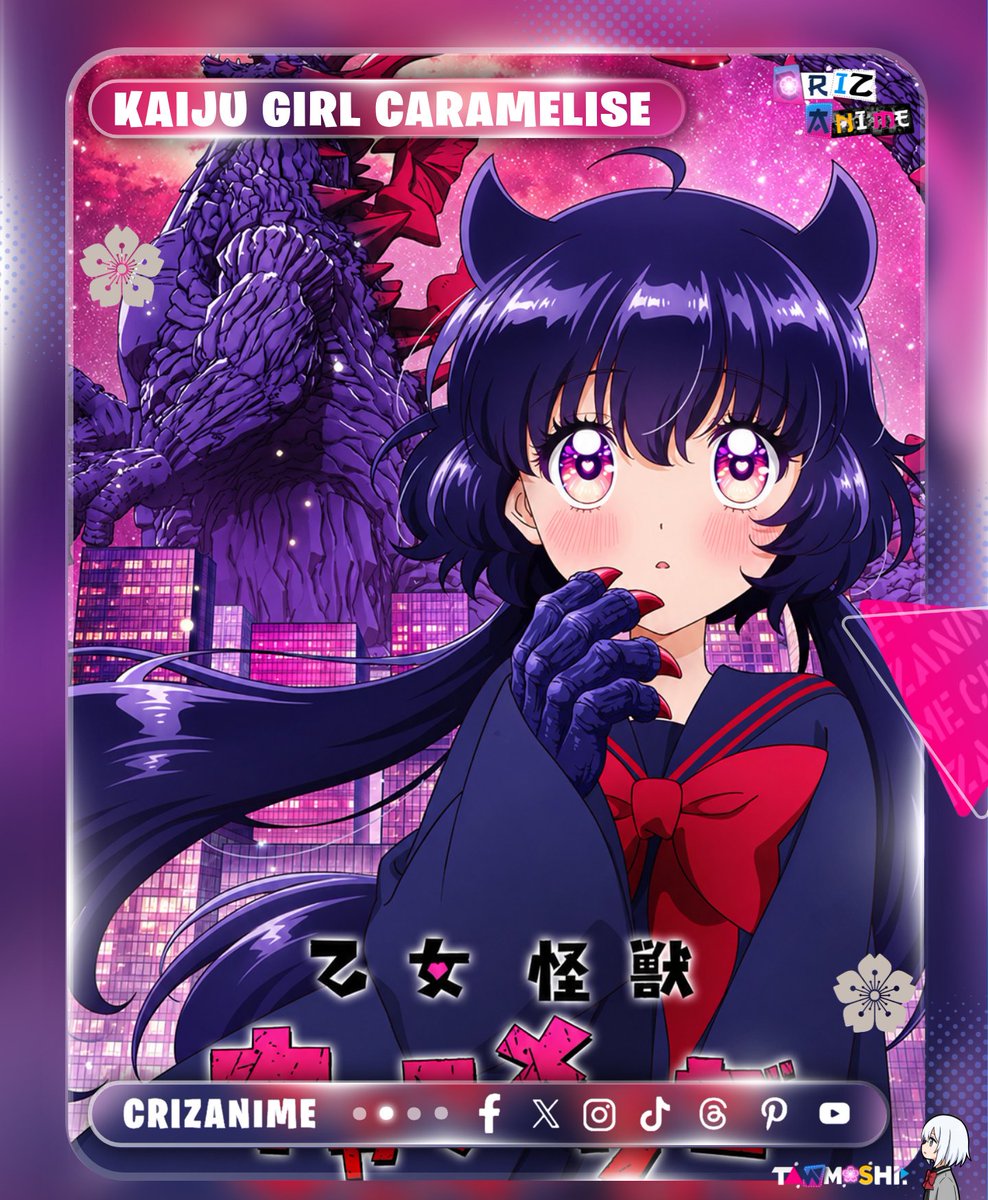 CRIZanime's tweet photo. Recomendación anime del dia 🫶

KAIJU GIRL CARAMELISE

| Otome Kaijū Carameliser) trata sobre Kuroe Akaishi, una estudiante tímida que sufre una extraña enfermedad que la convierte en un monstruo gigante o kaiju cuando siente emociones

#KaijuGirlCaramelise #Criz #goldenwaifu https://t.co/WIVOxBRvKB