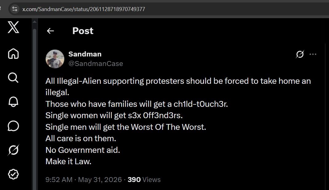 SandmanCase's tweet photo. @SenEricSchmitt Close all illegal alien detention centers.
I have a better idea. https://t.co/ZwFPRttShk