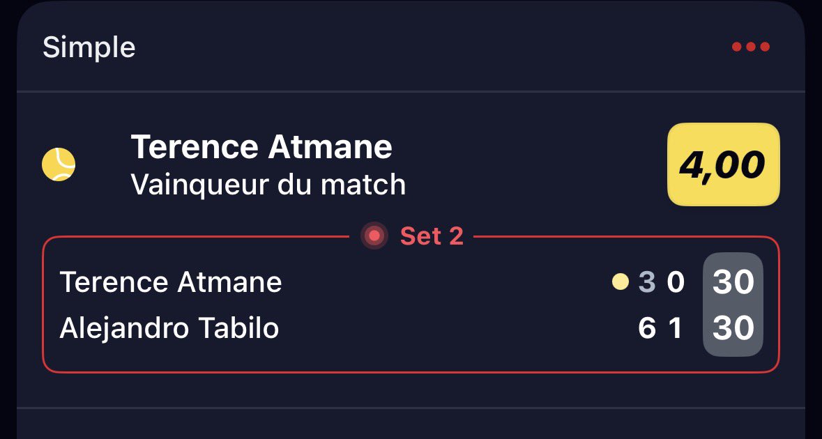Betliner_'s tweet photo. 🎾 ATP  🇺🇸 Washington

🇫🇷 Terence Atmane @ 4.00 (0.5u) 💣🔥

La value se prend en live, on est obligés de tenter le coup à ce prix là ! 

#TeamParieurs #ATPWashington https://t.co/Web7ozey3Z