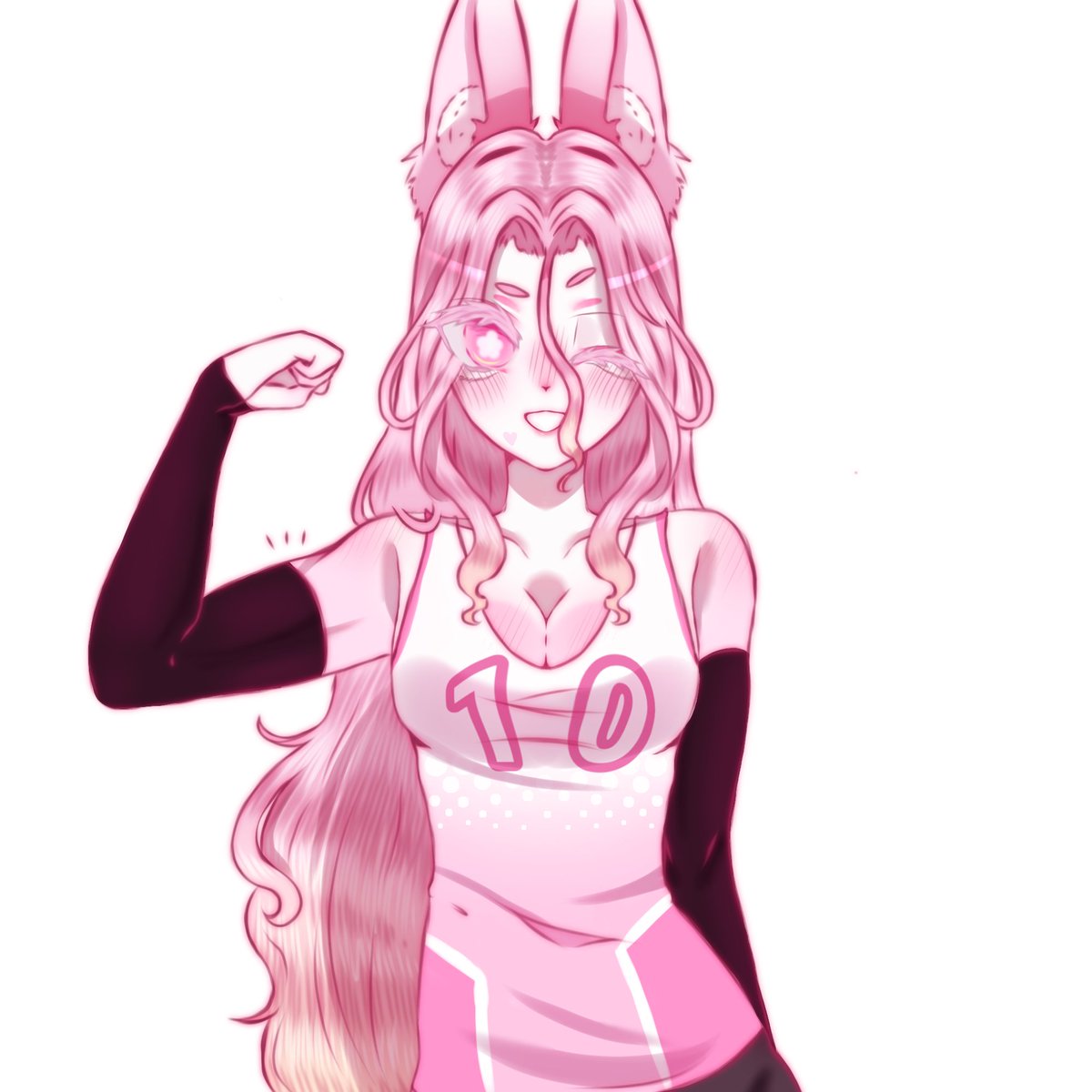 Saku4rts_'s tweet photo. I just got the idea of giving her biceps- 
#mundioc #mascotverse #oc #sakurasomeii https://t.co/IHT7kVcFFM