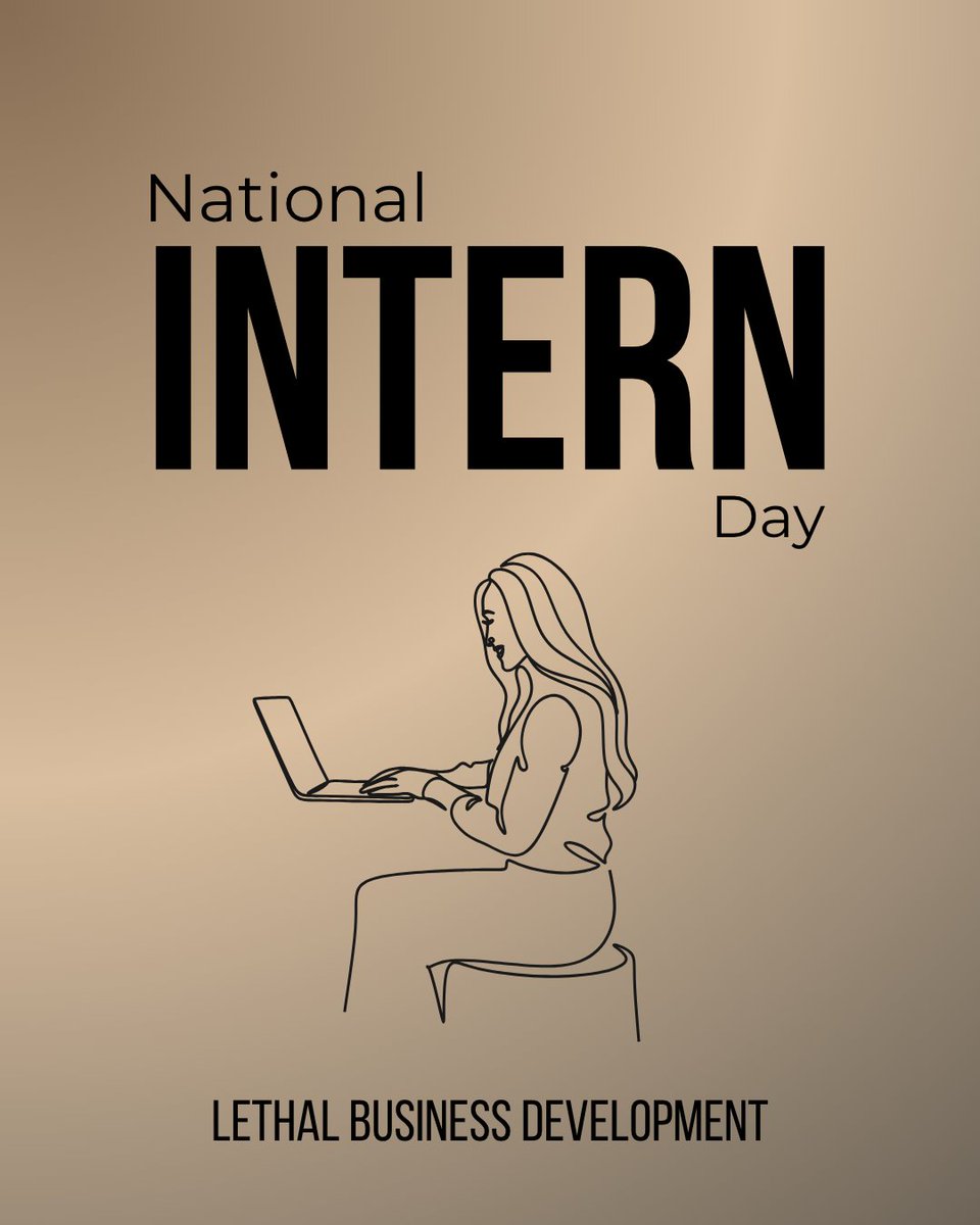 LethalBizDev's tweet photo. Happy National Intern Day! Today we celebrate the individuals who bring fresh perspectives, curiosity, and a willingness to grow.💥
-
#nationalinternday #lethalbusinessdevelopment #leadershipdevelopment https://t.co/2pMs4BUIW3