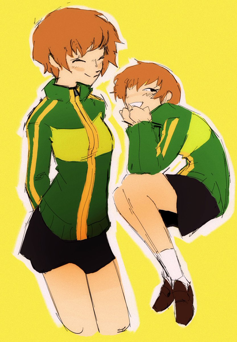 chaozz_aaaaEEE's tweet photo. chie doodles for noooo reason whatsoever https://t.co/rX3DINoMl7