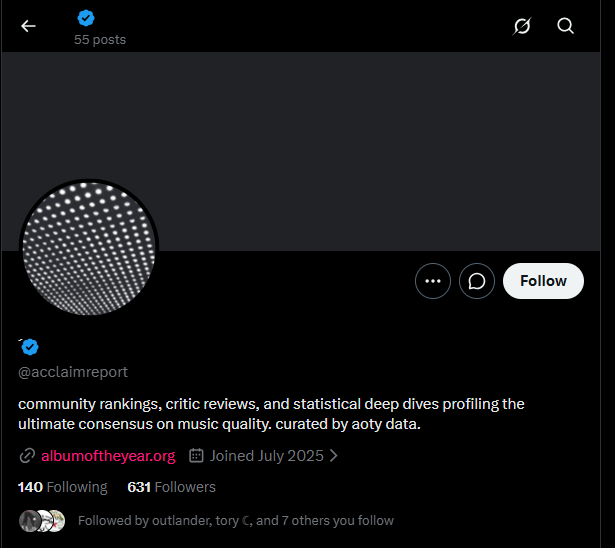 AOTY_Charts's tweet photo. the way this random kid stole my gimmick like girl ive been doing this for months where did you come from 😭 https://t.co/lhDxgPrxj0
