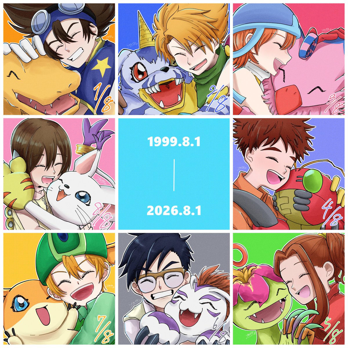 810_digi's tweet photo. #Digimon ＃デジモン 
#お台場メモリアル
今年も！これからも！
おめでとうございます！☀️ https://t.co/Rdod64o0qZ