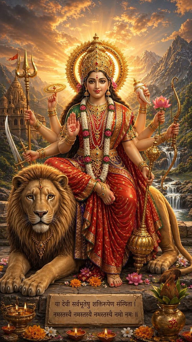 Jindadil_Gupta's tweet photo. मां भगवती की कृपा से जीवन में शक्ति, साहस, विवेक और अटूट विश्वास का प्रकाश बना रहे। उनके आशीर्वाद से हर संकट दूर हो, धर्म की विजय हो और प्रत्येक परिवार सुख, शांति व समृद्धि से परिपूर्ण रहे। मां भगवती हम सभी पर अपनी असीम कृपा सदैव बनाए रखें।

                  जय मां  दुर्गा 🚩🙏 https://t.co/2m0RkNcpw4