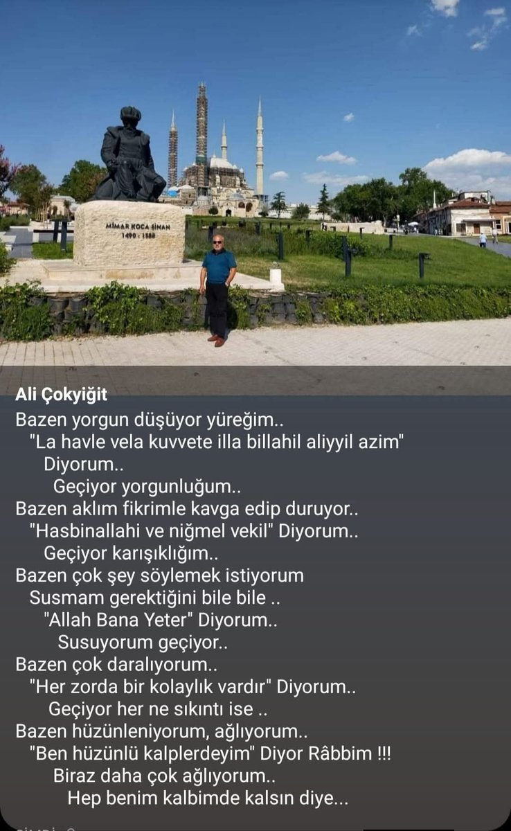 AliOKYT2's tweet photo. "Ben Hüzünlü Kalplerdeyim.." 
   Diyor Rabbim !!!   

           Selimiye Cami/EDİRNE https://t.co/U6gh8Pr4p4