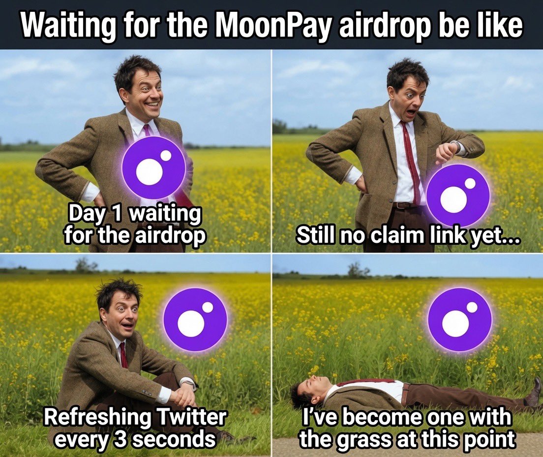 emmiesworld9's tweet photo. Waiting for the @moonpay airdrop right now 😂 https://t.co/1J0jmvWn92