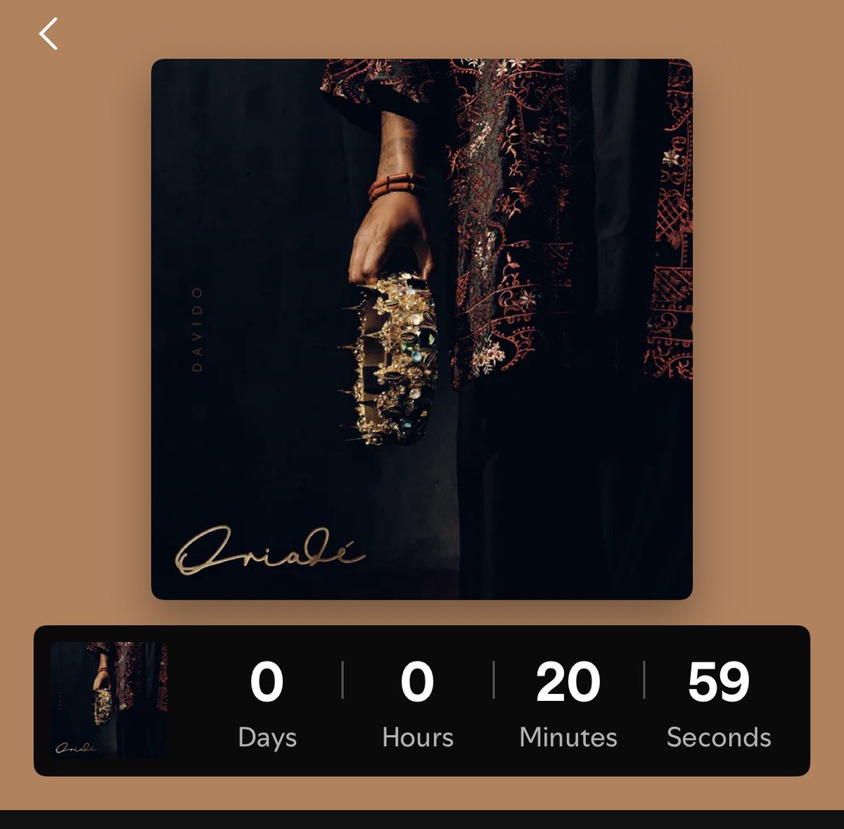 abazwhyllzz's tweet photo. 20 more minutes before ORIADE drops🔥🔥❤️

Davido fans are you active?👀🐐 https://t.co/nHGs4cVt9T