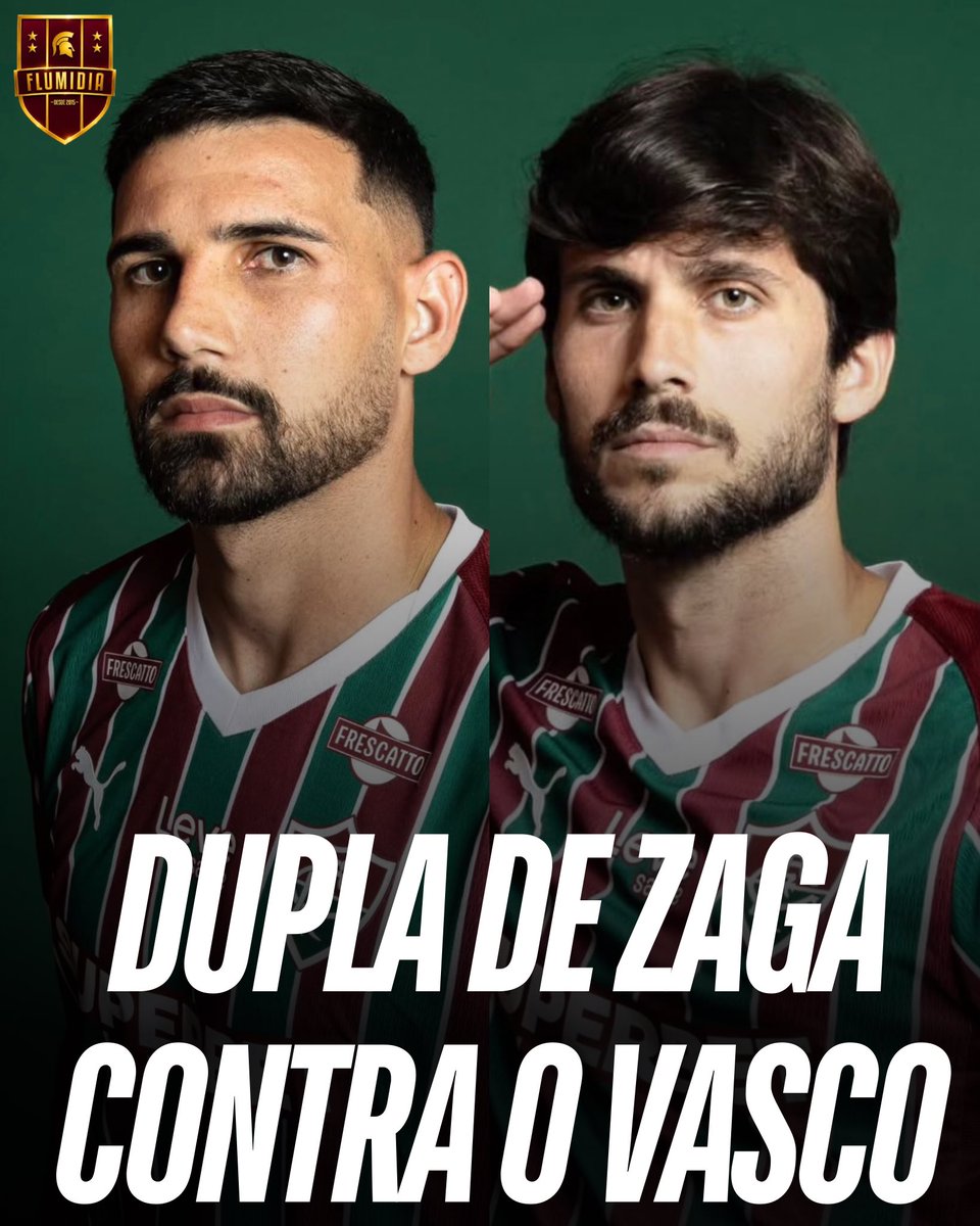 flumidiaoficial's tweet photo. DEFINIDO: Sem Thiago Silva, Freytes, Jemmes e Millán, todos machucados, Ignácio e Igor Rabello formarão a dupla de zaga do Fluminense no duelo de sábado, contra o Vasco, pelo jogo de ida das oitavas de final da Copa do Brasil.

Foto: Marcelo Gonçalves/FFC https://t.co/F7DBQ5AAGS