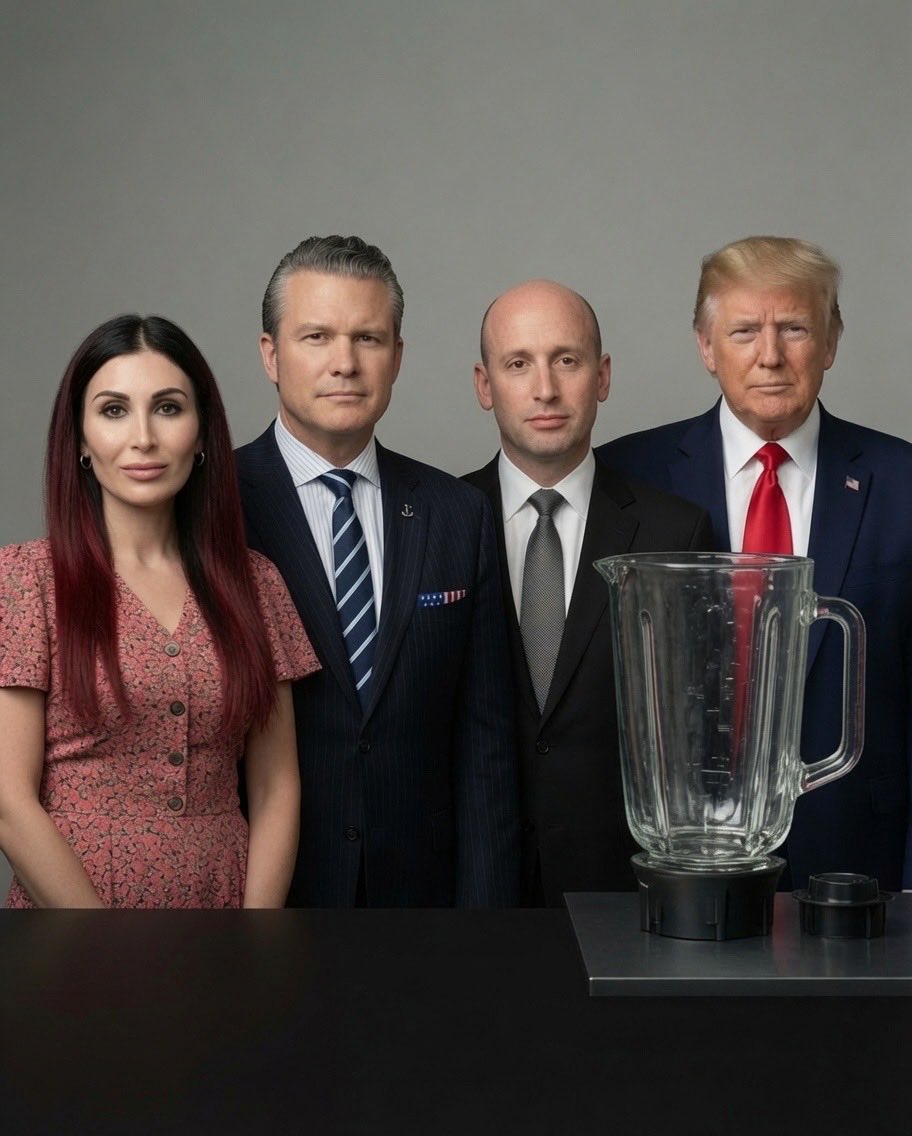 DumbMAGAFinder's tweet photo. If we put these four in a blender, what do you think would come out? comment here ⬇️⬇️⬇️ https://t.co/GXQv7de0Ge