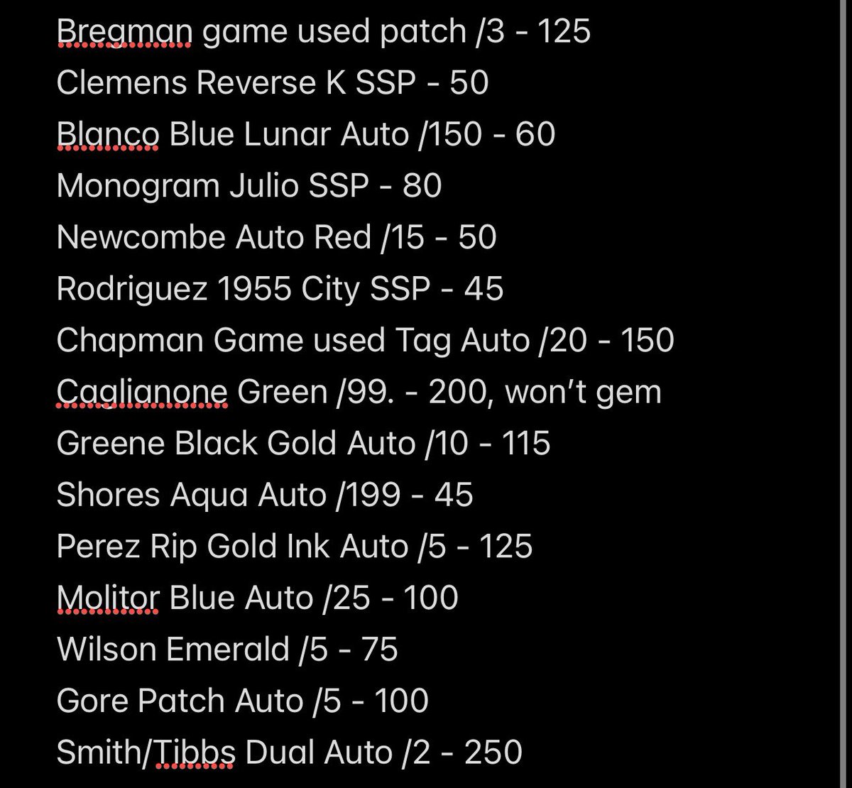 An_Average_Game's tweet photo. @FeistSportsCard Inventory! Make me an offer! (Trout, Ruth sold) https://t.co/EfidK3W2D2