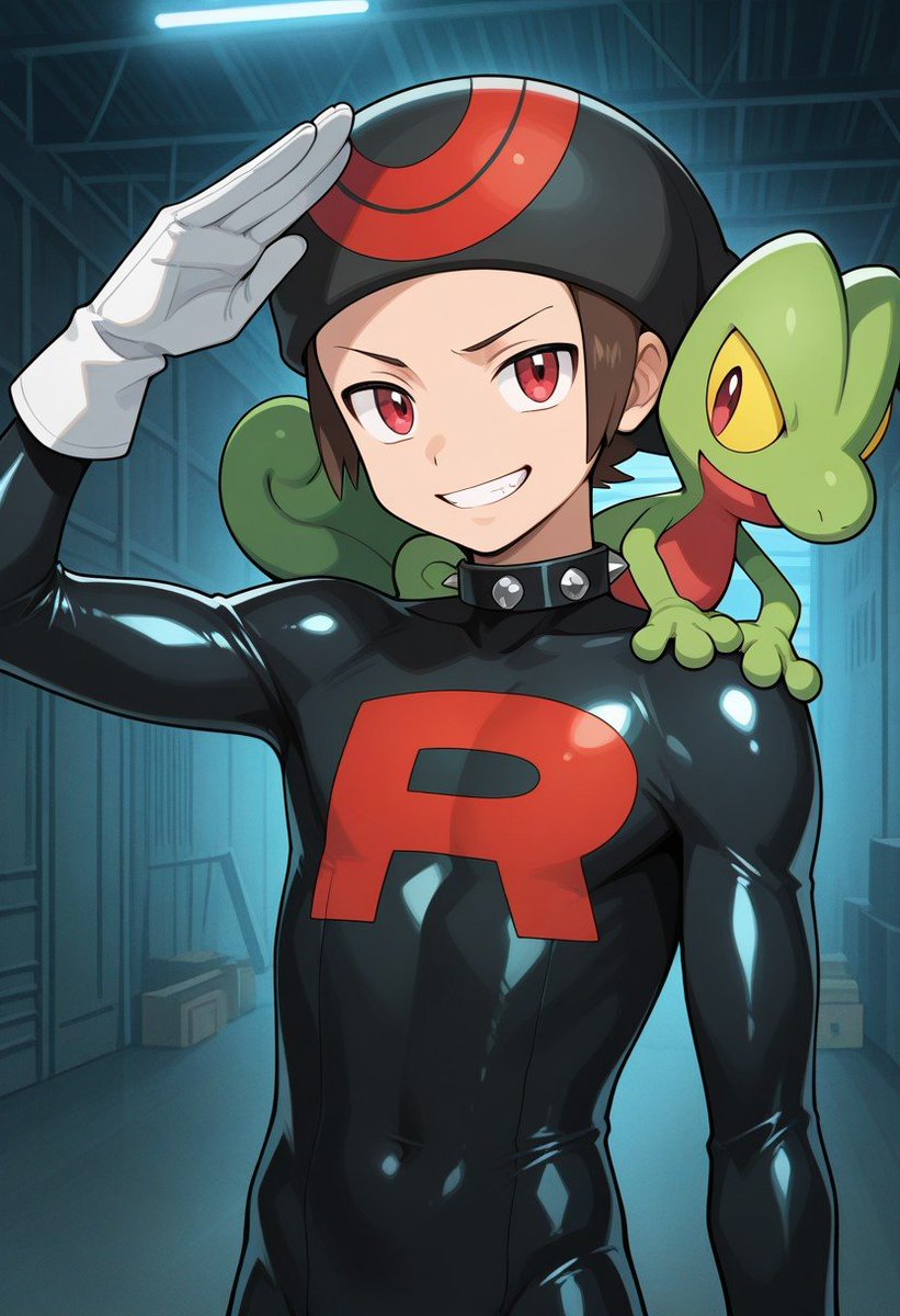 AsgoreKing10's tweet photo. Hypnotized Rocket Trainers! Wally, Silver, Brendan, and N have become mindless latex soldiers to Team Rocket who love nothing more than obeying orders! https://t.co/9R7tUlQ256
