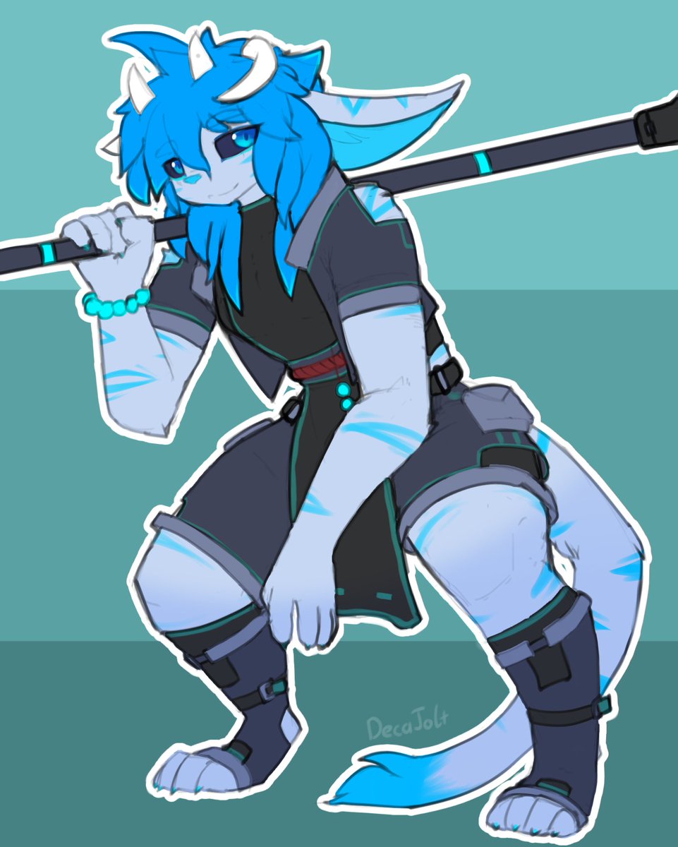 DecaJolt's tweet photo. artfight attack for Kabashi! https://t.co/3x9U9D2MtJ