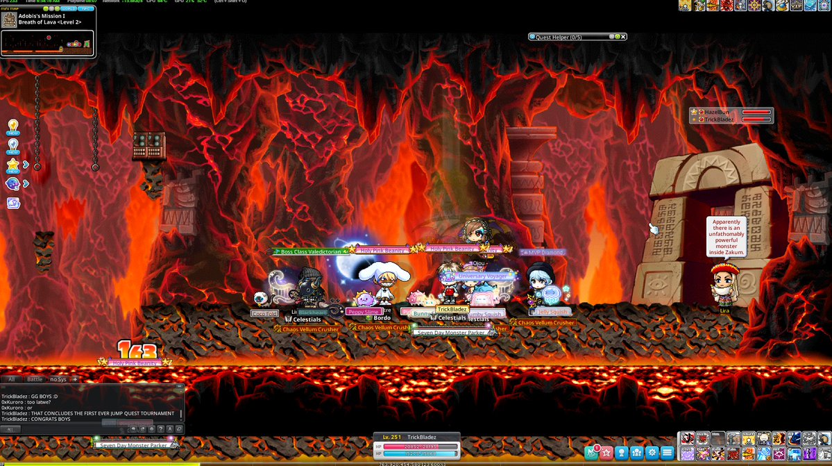 TrickBladezMSU's tweet photo. Congrats to @hoodieonwho @sassddassd LinkThaSink @eljeffz @DBurguer95394 
For being the top 5 to complete the Jump Quest :D
Thank you everyone and @ReallyBunned for helping out and giving the idea :)

@MaplestoryU #MapleStoryN https://t.co/RymEKkNBHq