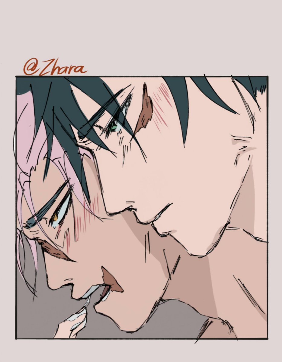 Zharax19's tweet photo. Fushiita adult au https://t.co/Z0fb0N9ltG