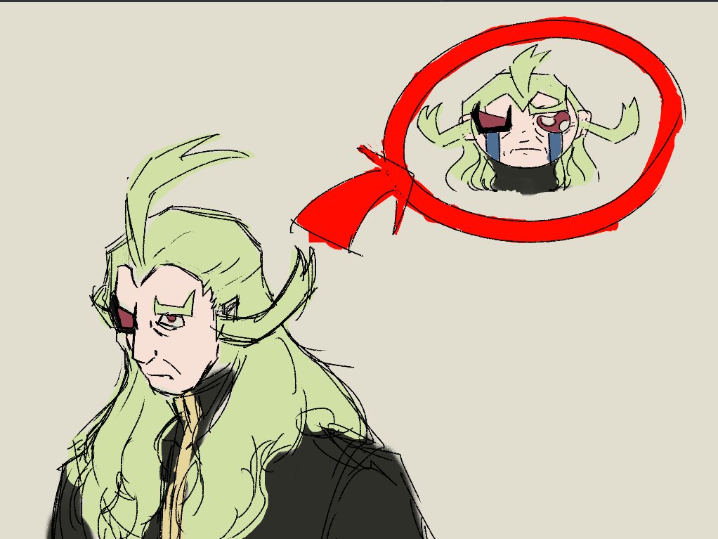 NeverFriends3_'s tweet photo. Genuinely running out of ideas. Have a crybaby Ghetsis because his tie [the thing for the ponytail] broke and now his looks are ruined #pokemon #ghetsis https://t.co/QYkRSG64cN