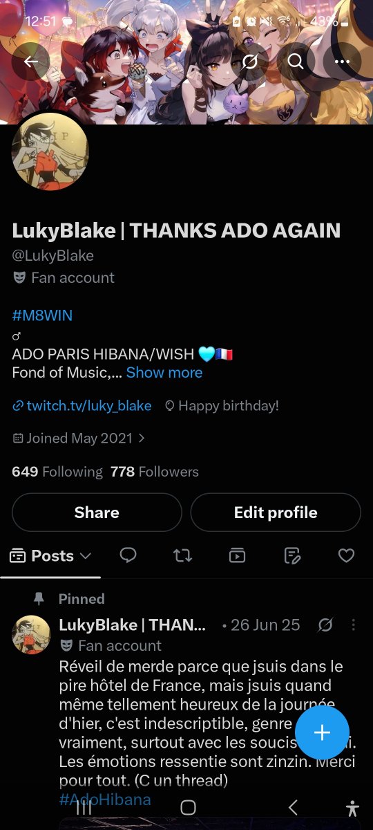 LukyBlake | THANKS ADO AGAIN tweet media