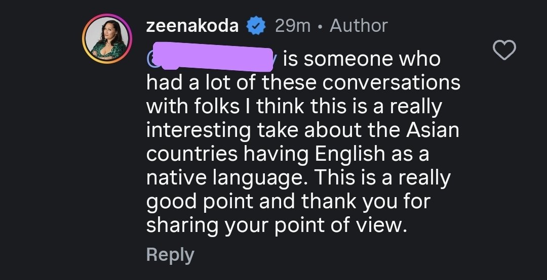 rejectmeyoongi's tweet photo. shes in the comments shocked that some Asian countries speak english ?? how were the rules for this category even made https://t.co/dTLiMIinT6