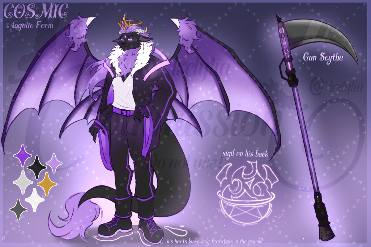 Irelylia's tweet photo. Ref sheet commish for @Cosmicplayzoff !! ⚜️

#furryart #art #oc #artmootsㅤㅤㅤㅤ https://t.co/jtR0IRBqAx