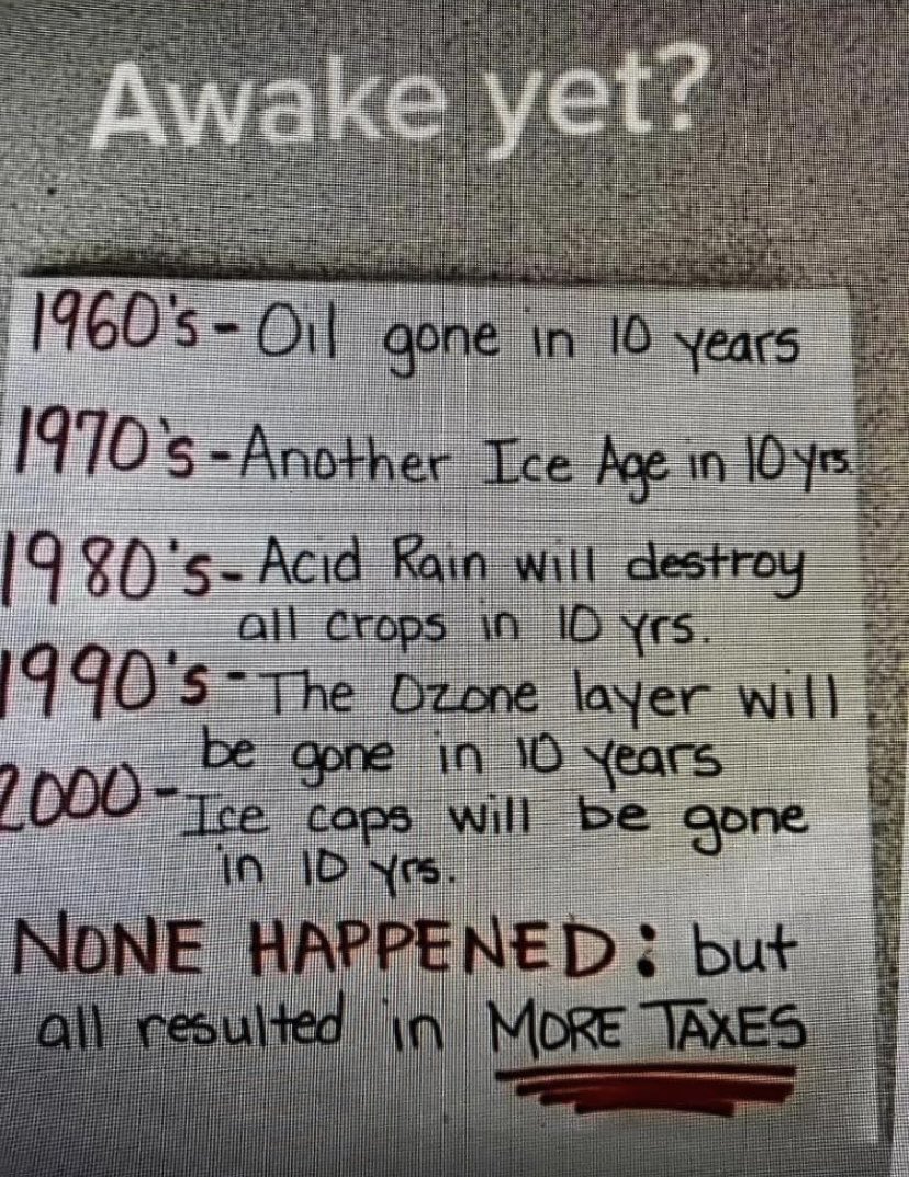 ohnoitsdeano's tweet photo. It’s all about the putting the Fear into people now it’s global warming… https://t.co/dbvUt5DRoP