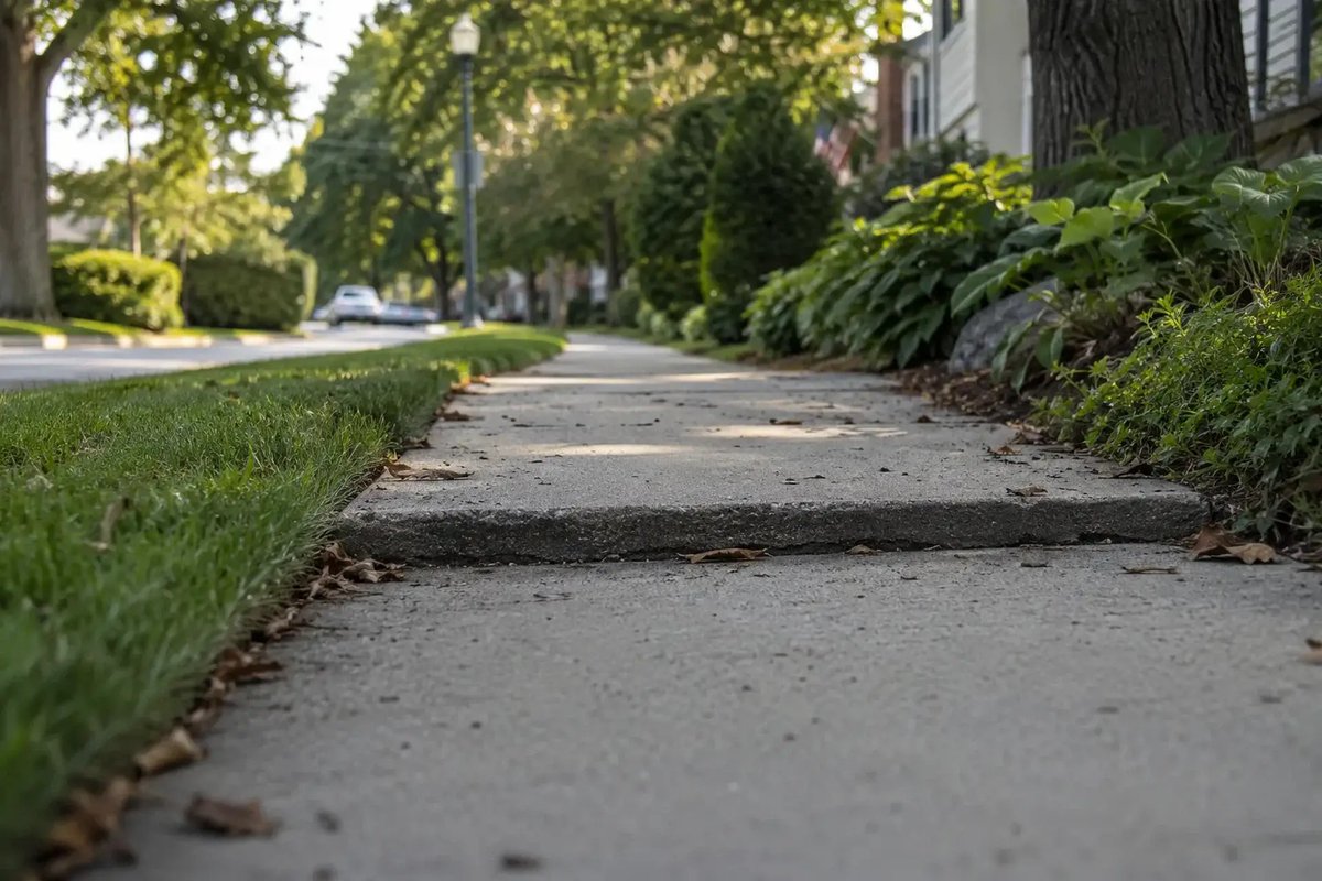 sternbergesq's tweet photo. 🚶 A Raised Sidewalk Can Be More Than Just a Minor Defect. Even a modest height difference can create a serious trip hazard.
Read how Sternberg Injury Law Firm obtained an $80K settlement:
 https://t.co/Yq3w2sFAVv
(Illustrative image. Not a photograph from the actual incident.) https://t.co/hNZ3XmpioV