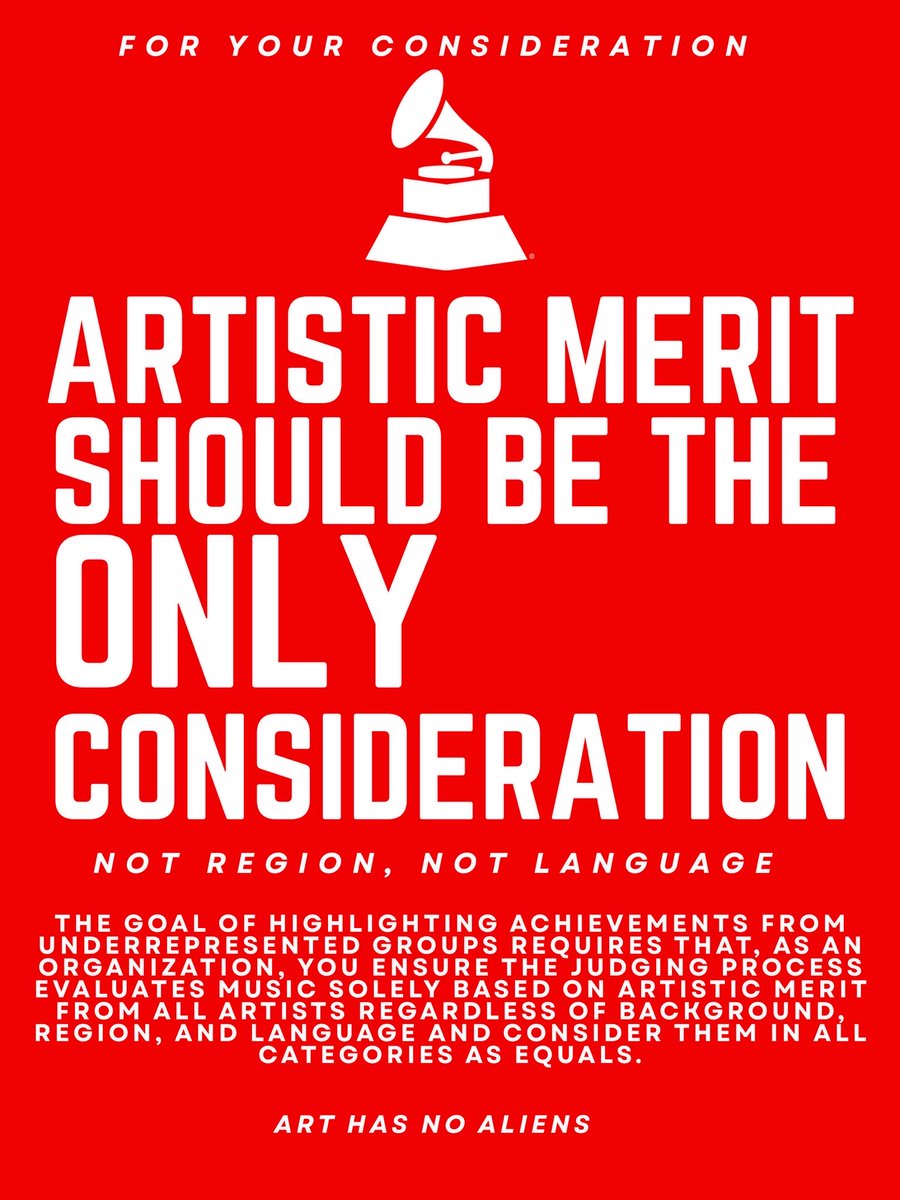 miniekootrash's tweet photo. ART HAS NO ALIENS @RecordingAcad
Music is not bound by region or language 
#ArtHasNoAliens https://t.co/8Y1Cg2LCWa