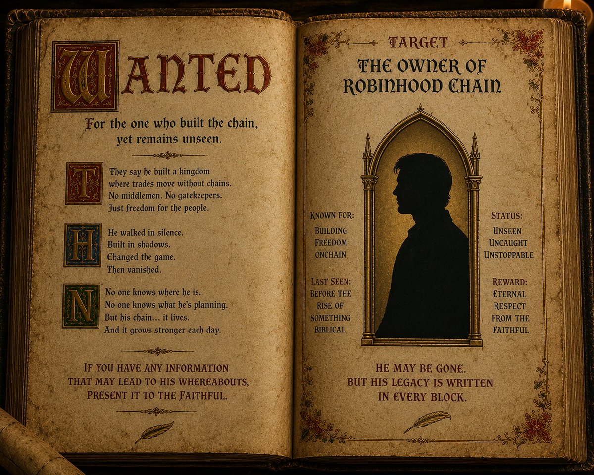 RHoodbible's tweet photo. Every great chain has its myths.
Every kingdom has its founder.

We searched the archives...
and found a page dedicated to the man who started it all.
The only question left is whether he'll ever read it.

@vladtenev https://t.co/BwkkigK1En