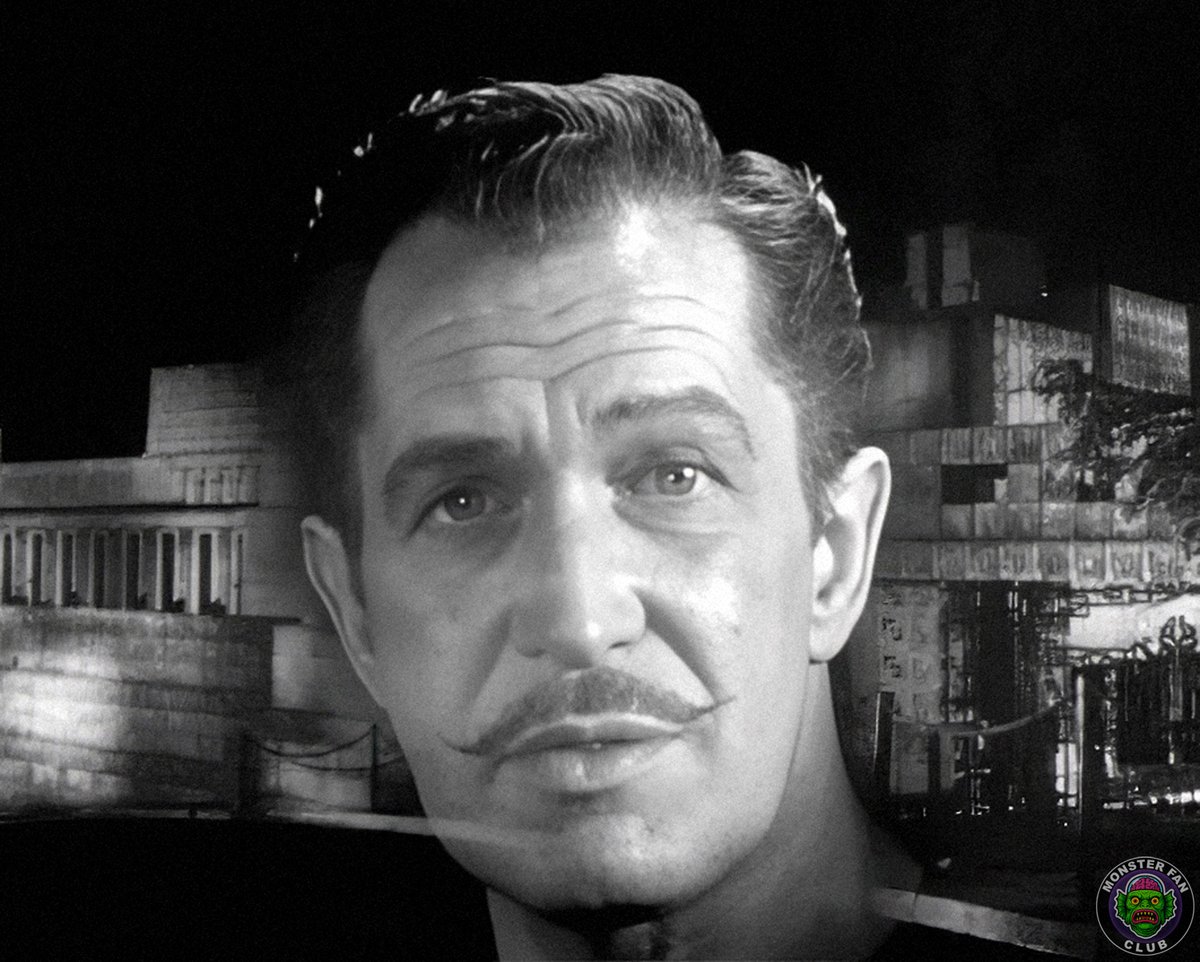 MonsterFanClubX's tweet photo. House on Haunted Hill (1959) - Vincent Price plays Frederick Loren, a mustachioed millionaire with a flair for the theatrical and a duplicitous wife he'd happily toss into a vat of acid.

William Castle, the P.T. Barnum of B-horror, directs with all the finesse of a haunted carnival ride operator.  

During its original theatrical run, Castle deployed his pièce de résistance, "Emergo": a plastic skeleton flying over theater audiences on a string - proof that Castle didn’t just want to scare you, he wanted you to remember the fun of being scared. 

Darling, the only ghoul in the house is you!

Professor Jakob von Blackstone

#MonsterFanClub #VincentPrice #HorrorMovies #HorrorFilms #HorrorFanatic #HauntedHouse