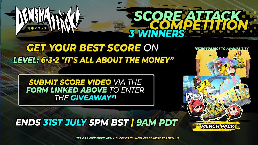 Denshattack's tweet photo. LAST CALL, think you can smash your last score? 

slide into Level 6-3-2 "it's all about the money" &amp; record your unedited run + submit via https://t.co/Z8CCG1eNTe by July 31 for a chance to win a merch pack! 🎖️

rules in Discord giveaway channel😁
https://t.co/1dmoXyHDCf https://t.co/zoNsKwBaYa