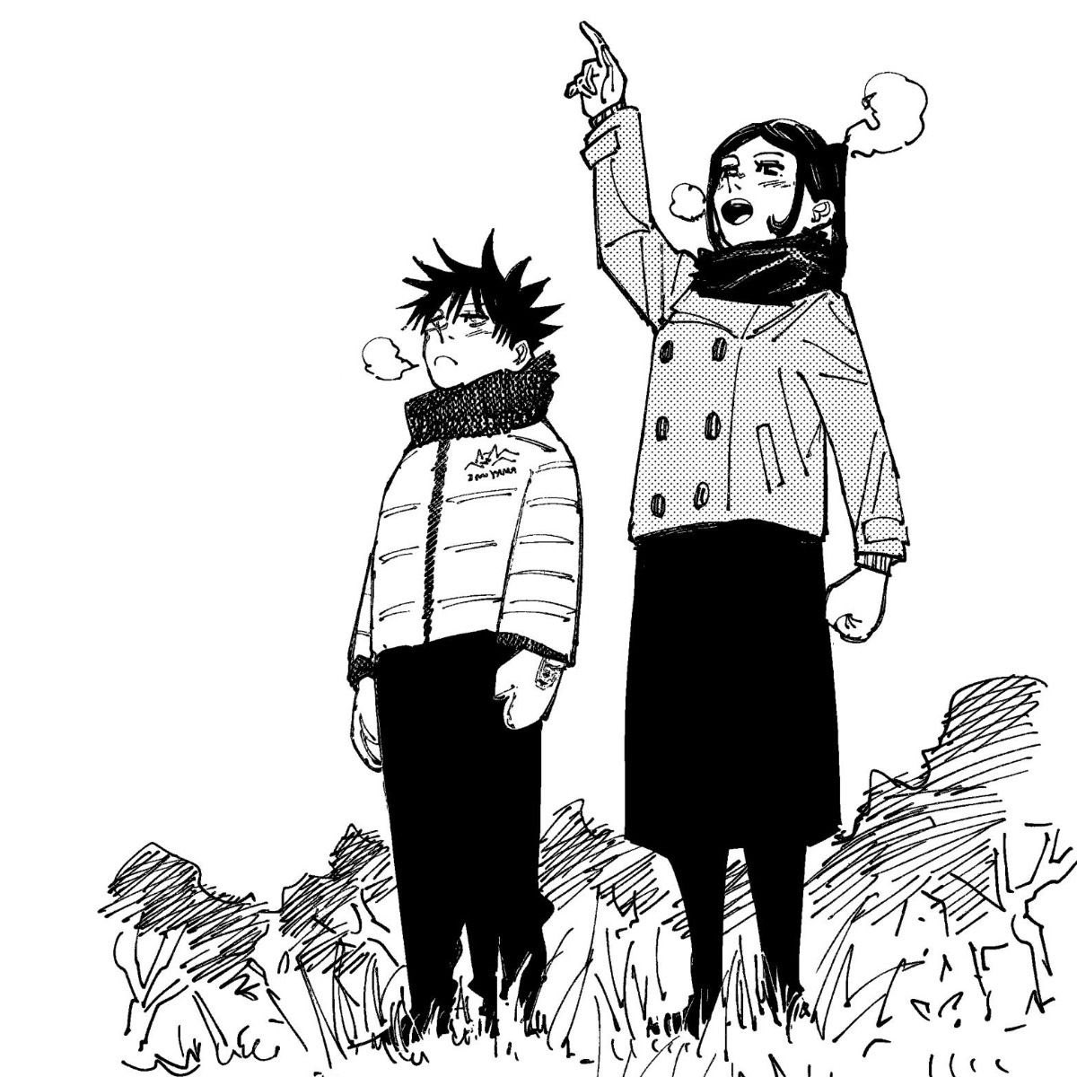 kkubluu's tweet photo. As much as i LOVE dadjo and his headcanons let’s not divert from canon: TSUMIKI raised herself and Megumi. Give the poor girl some credit https://t.co/HvFGcBucCJ