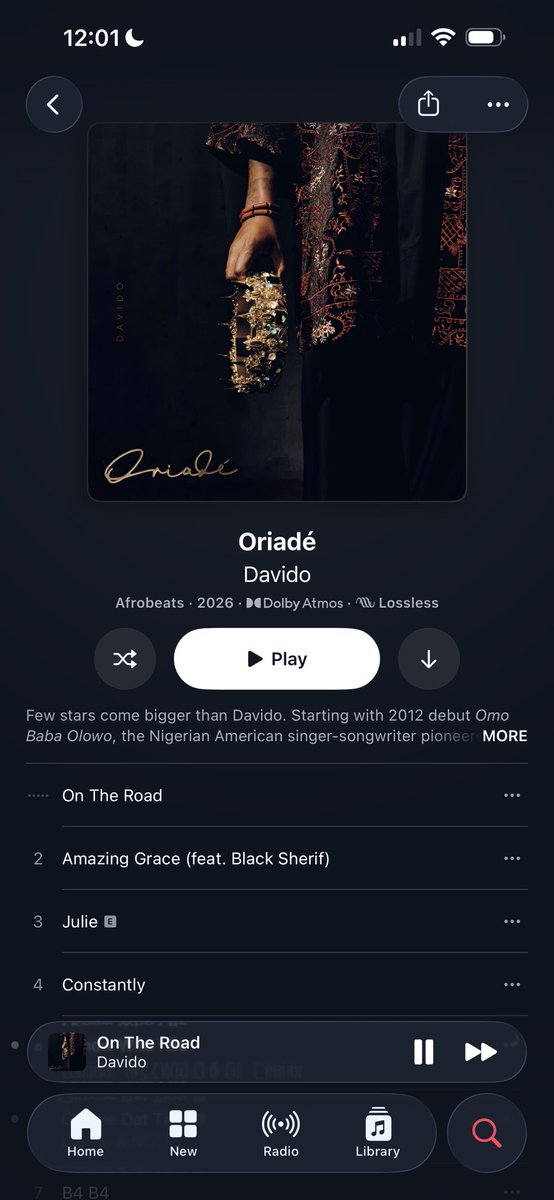 lifeofolaa's tweet photo. Davido’s sixth studio album ‘ORIADÉ’ is out now Worldwide. 

Stream ORIADÉ album today ! 👑🌍🔥 https://t.co/CtqQsHTiQ8