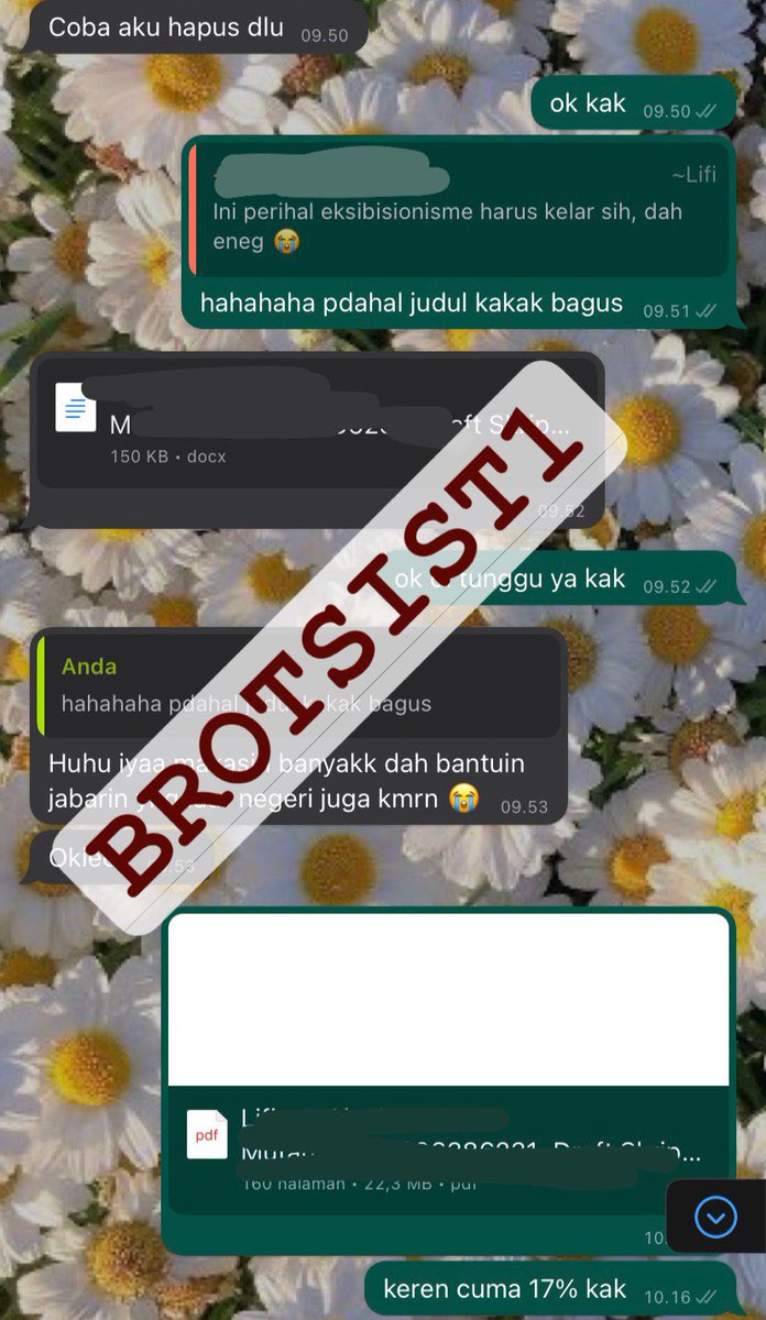 brotsist2's tweet photo. Joki tugas Penurunan Turnitin / Plagiasi Skripsi # https://t.co/GqoJjp4QZT