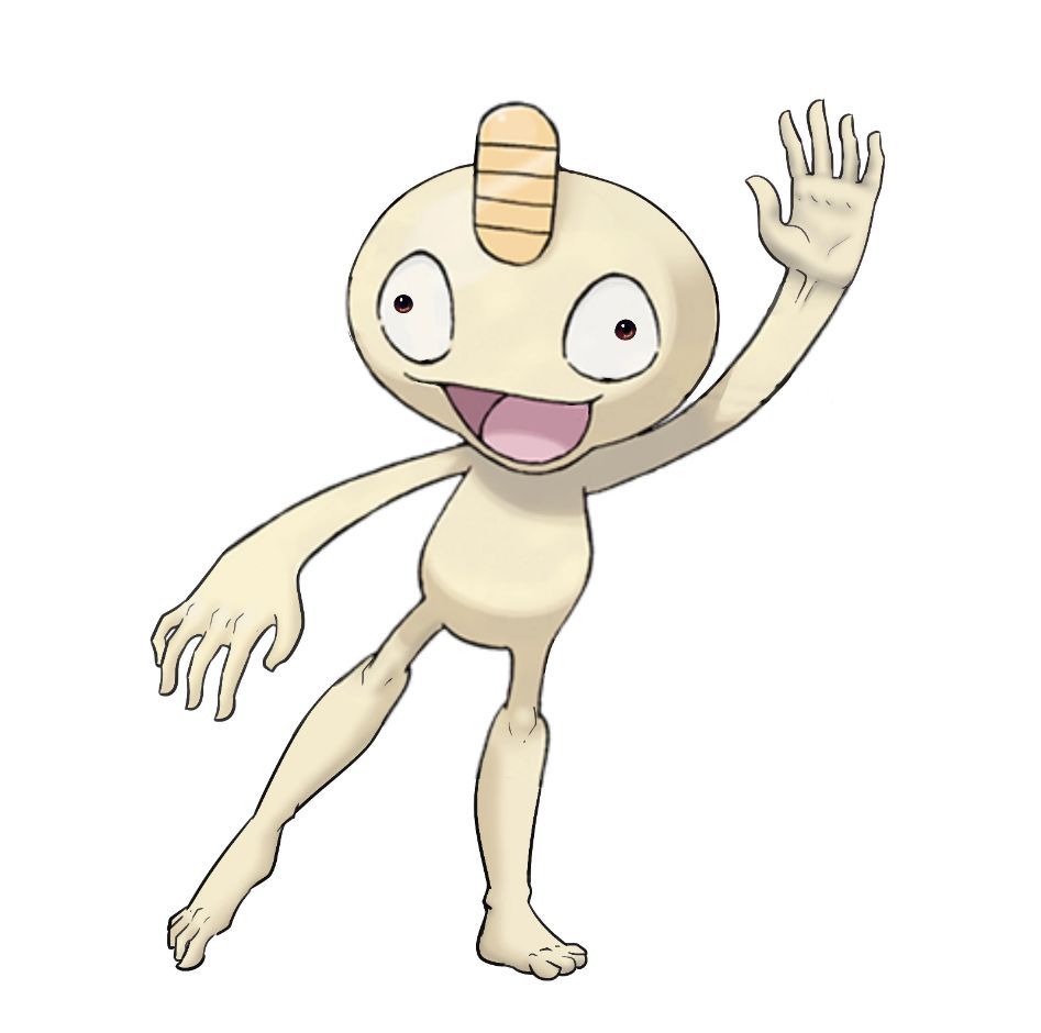 pokemon_daily's tweet photo. this is Meowth but with all the cat parts edited out https://t.co/hnvHfukCd6