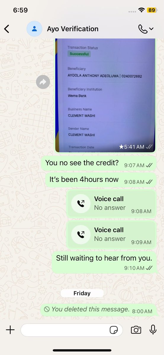 tallbenobi's tweet photo. @AdeoluwaAnthon1 @restwellJnr Here is the proof,Is this not you? You failed to reply his messages and it was a good thing I didn’t follow tru bcos I wanted to see if you will come tru for him 1st and as usual you failed https://t.co/Z0636oiimb
