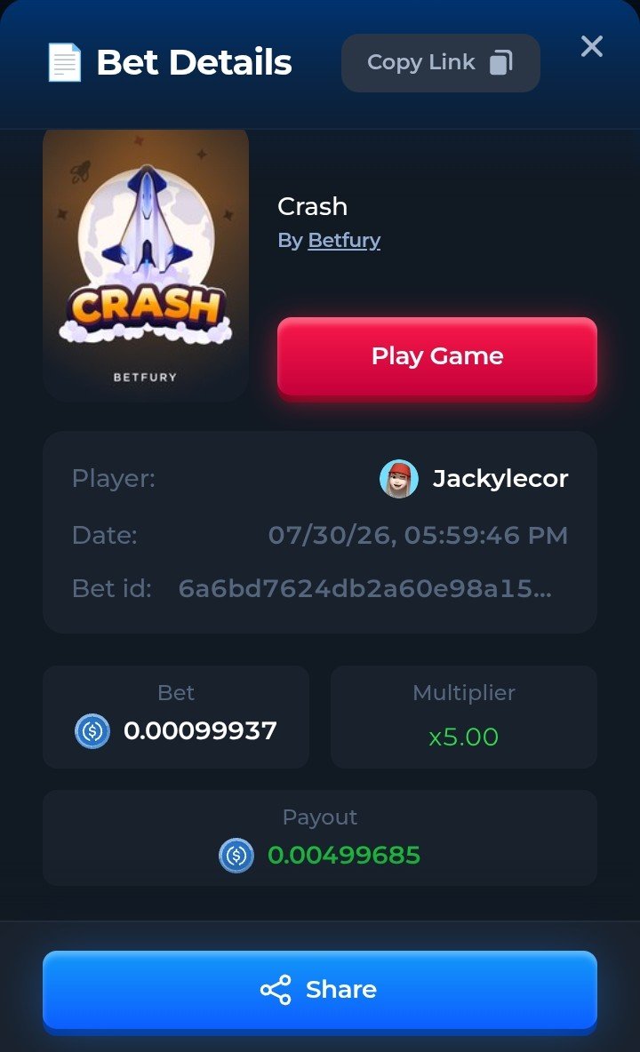 Jackysieras's tweet photo. @betfury_gaming Username: Jackylecor
#CrashX5 https://t.co/0ERieRRJHG