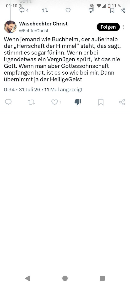 AndreBuchheim's tweet photo. Nein, HeiligerGeist≠Gefühl. Teufel=Gefühl=Weltreaktion.
#Metanoia #Umkehr #Zeichen https://t.co/EMZJ2km3wQ