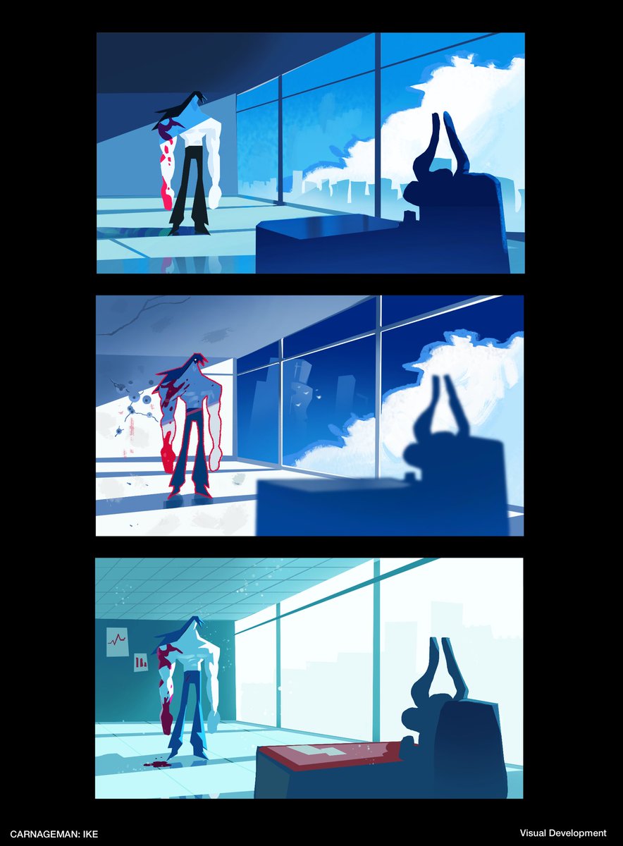 huntermartinart's tweet photo. Visual Development I did for our new CARNAGEMAN IKE Short! https://t.co/jBJ1qzXK0t