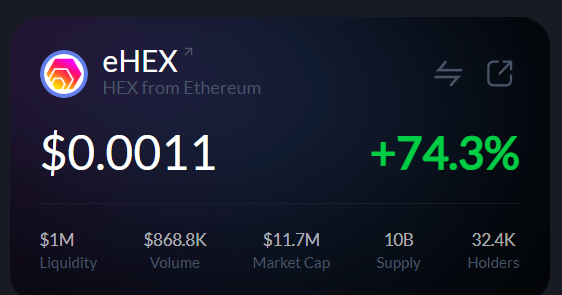 yourfriendSOMMI's tweet photo. ❤️💛💚💙

HEX is up +74% 

Why is PulseChain rising? https://t.co/NaUdqEySRn