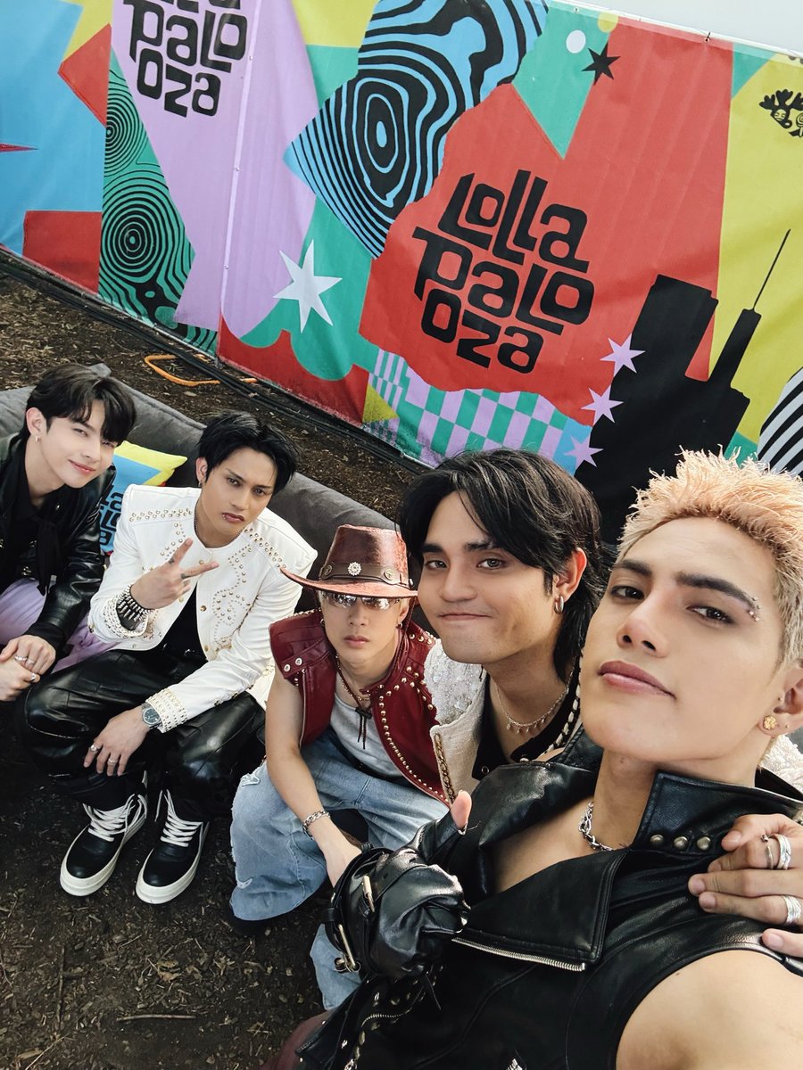 SB19Official's tweet photo. What an unforgettable experience! We hope we made an impact, and we're beyond proud to represent the Philippines at Lollapalooza. Maraming salamat 🤘🏻

#SB19 #UySB19 🐐🇵🇭 https://t.co/jOwDh07IKX