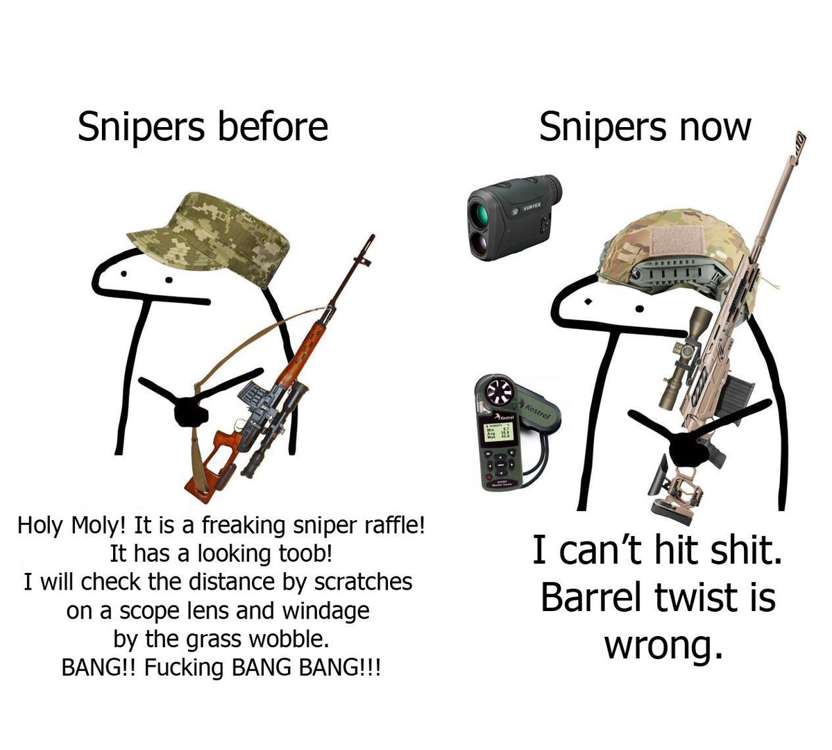 appwendigo's tweet photo. People really put levels on their stuff when mounting a scope? I’ve never done this and it’s been perfectly effective. I’ve taken deer, hogs, even bear with my rifle…. Get good nerds https://t.co/hiAtECnbAo