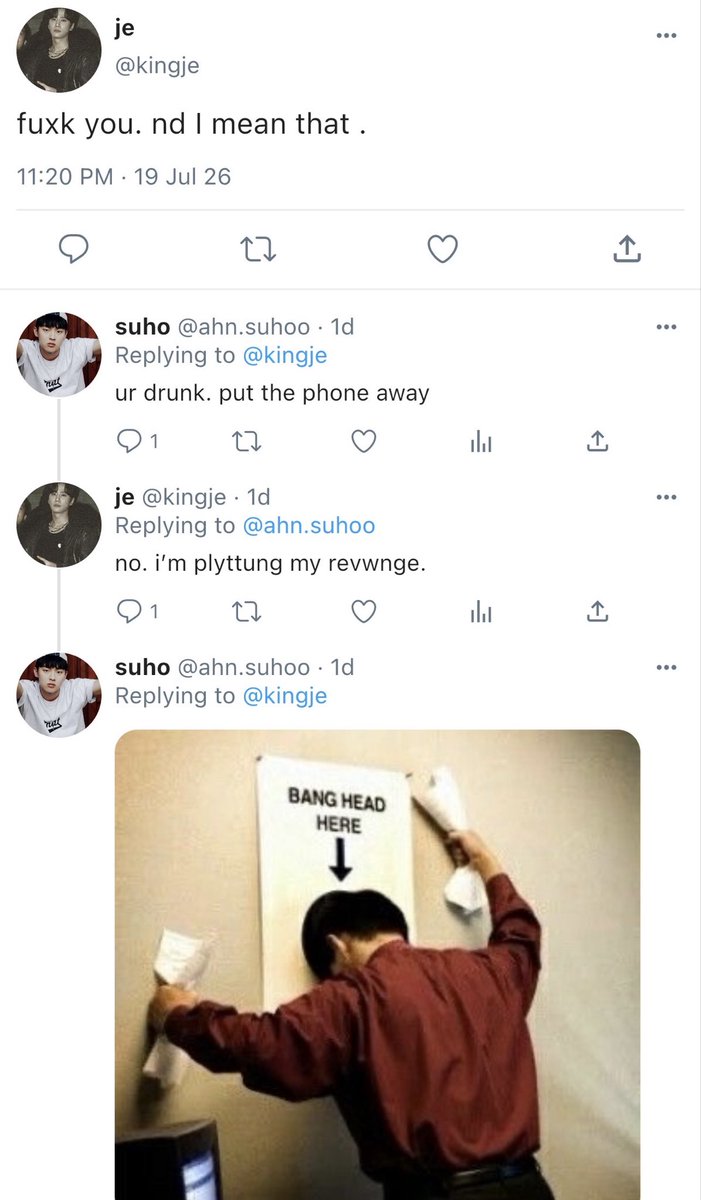 suhospeace's tweet photo. 191. a drunk seongje hates go hyuntak https://t.co/SBGuteqfKL