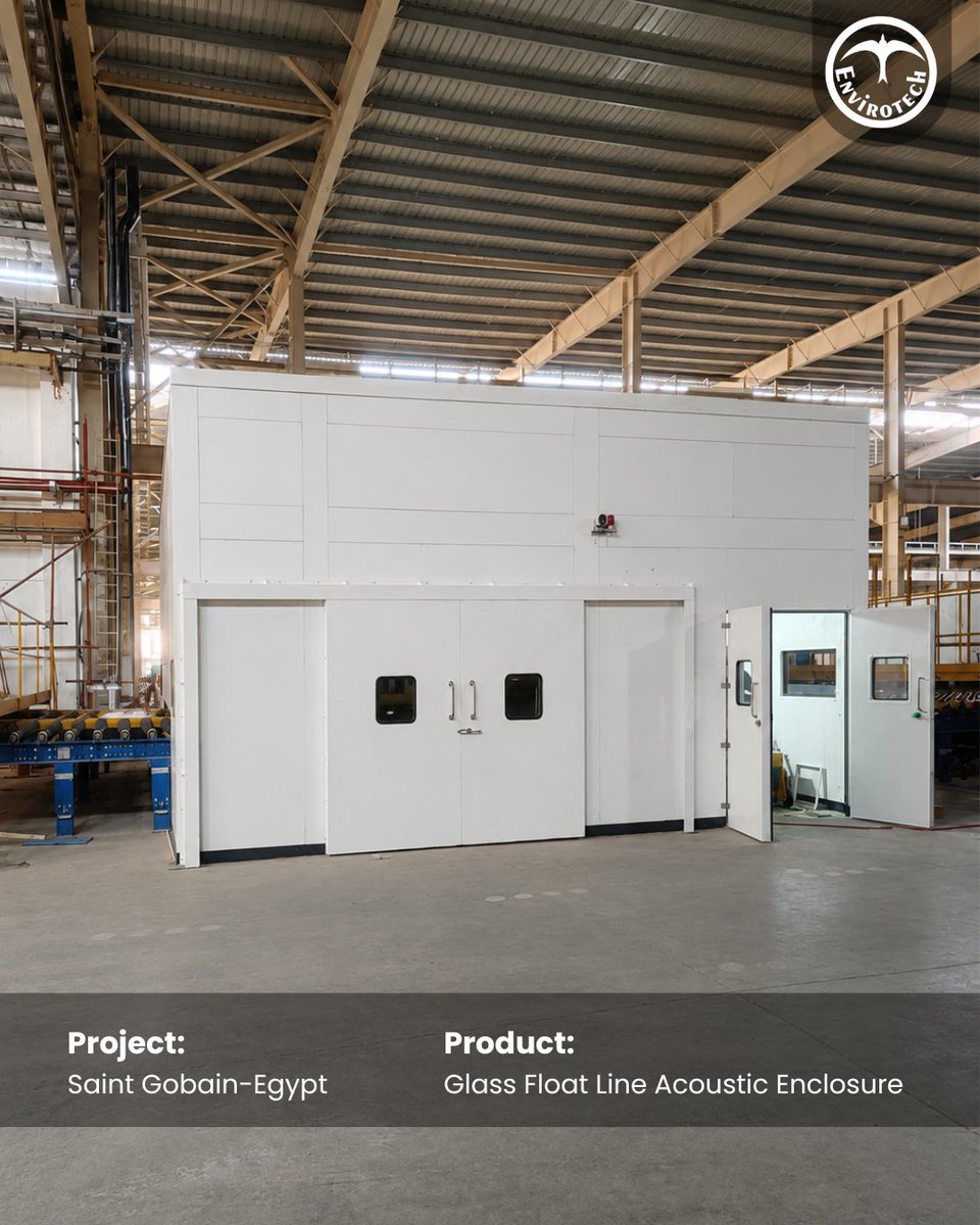 Envirotech_Sy's tweet photo. Project Successfully Completed! 🎉

Envirotech has successfully completed the installation of a Glass Float Line Acoustic Enclosure at Saint-Gobain, Egypt.

📞 +91 9311011131
📧 Sales@EnvirotechLtd.com
🌐 https://t.co/msgq4VeqBm

#Envirotech #AcousticEnclosure #AcousticSolutions https://t.co/tgcztxHZcw