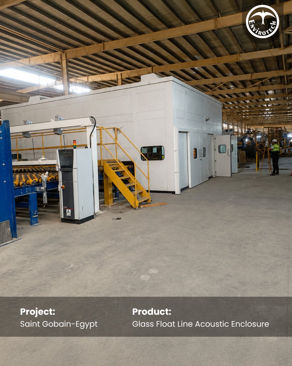 Envirotech_Sy's tweet photo. Project Successfully Completed! 🎉

Envirotech has successfully completed the installation of a Glass Float Line Acoustic Enclosure at Saint-Gobain, Egypt.

📞 +91 9311011131
📧 Sales@EnvirotechLtd.com
🌐 https://t.co/msgq4VeqBm

#Envirotech #AcousticEnclosure #AcousticSolutions https://t.co/tgcztxHZcw
