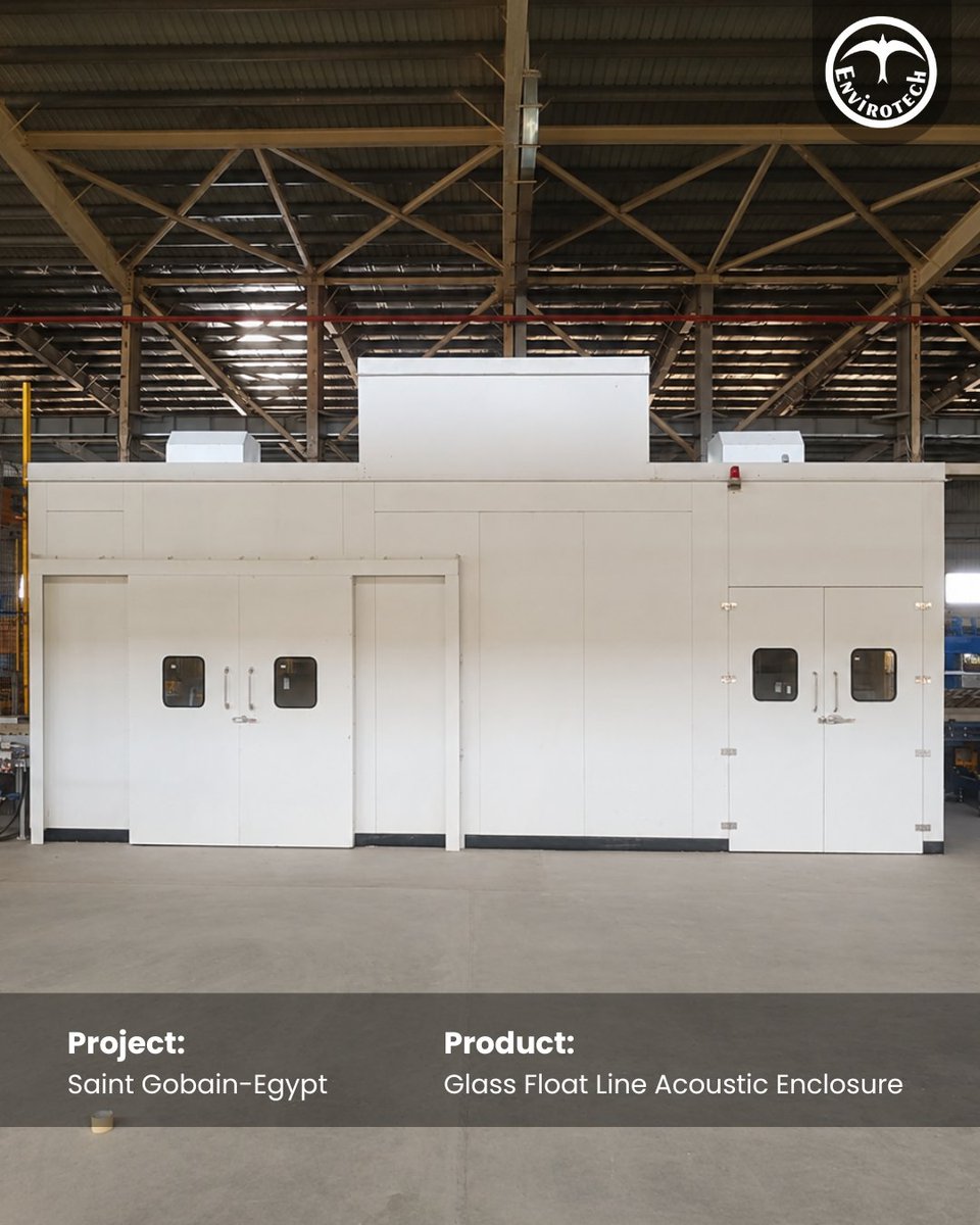 Envirotech_Sy's tweet photo. Project Successfully Completed! 🎉

Envirotech has successfully completed the installation of a Glass Float Line Acoustic Enclosure at Saint-Gobain, Egypt.

📞 +91 9311011131
📧 Sales@EnvirotechLtd.com
🌐 https://t.co/msgq4VeqBm

#Envirotech #AcousticEnclosure #AcousticSolutions https://t.co/tgcztxHZcw
