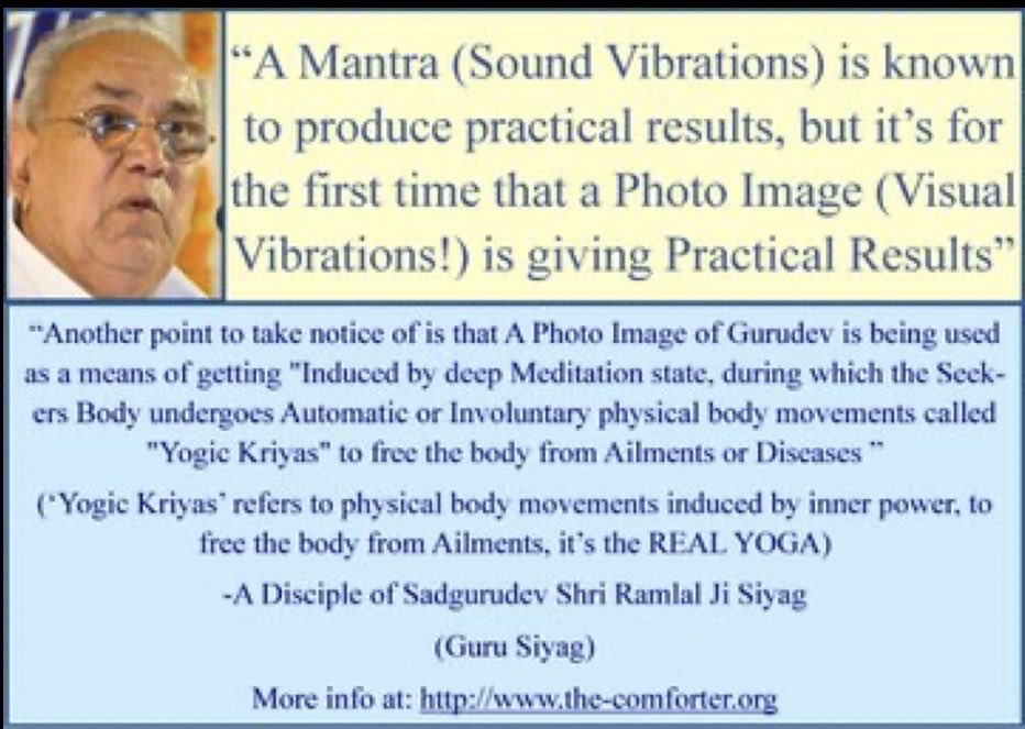 SY13721's tweet photo. @___Eshant Through the divine voice of Sadgurudev, wherever you are you can receive Shaktipat initiation,&amp; through regular practice, GSSY &amp; Experience,realize the true purpose of life. a healthy, joyful, and blissful life ,becoming free from diseases,addictions, &amp; negative tendencies.
Free https://t.co/7xEdsCBjgi