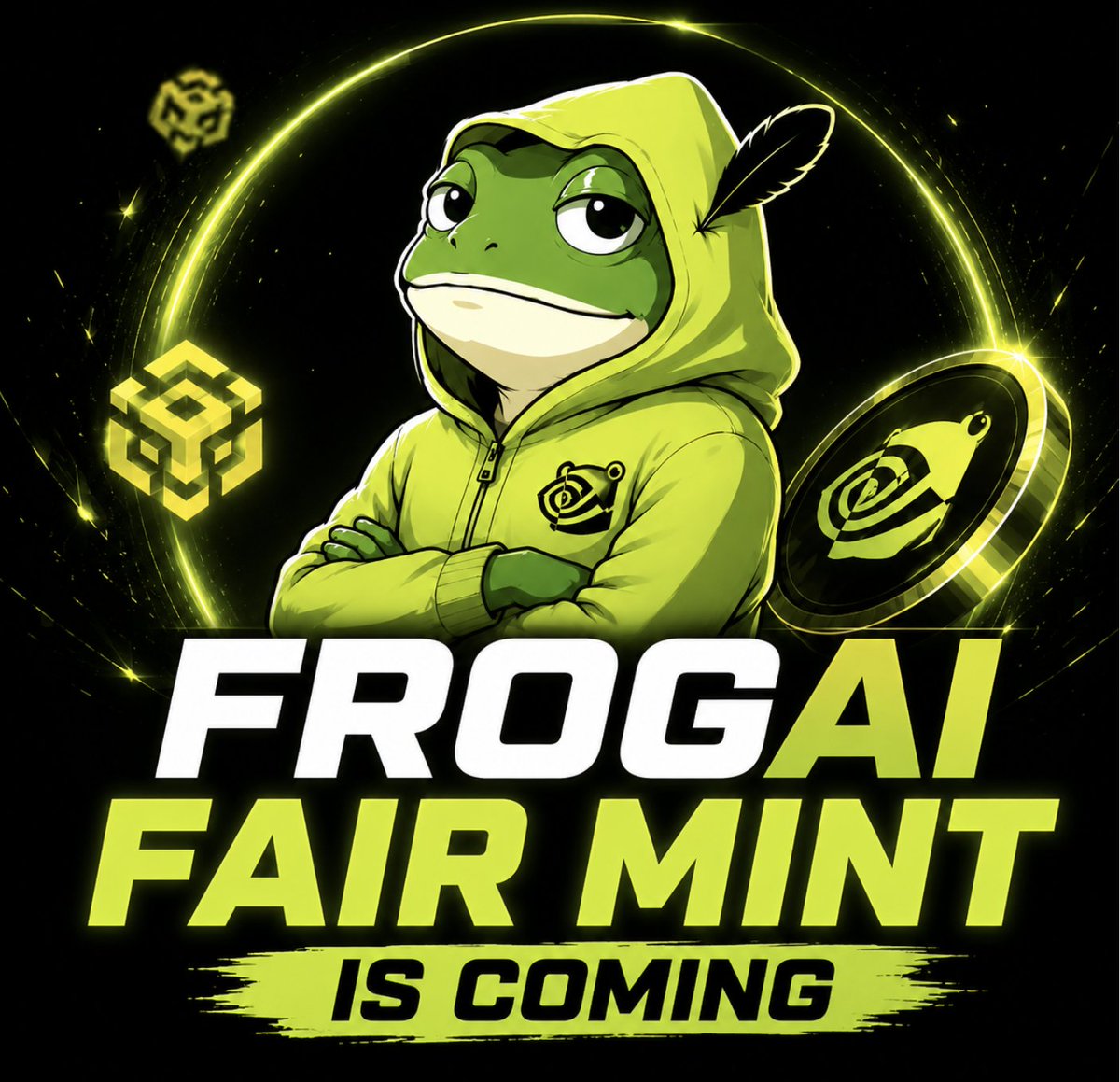 FROGAI_BNB's tweet photo. 🐸 FROGAI 公平铸造即将开启！

首个基于 BNB Chain 的 AI MEME 股票概念代币。

📊 公平铸造信息

🟢 代币总量：10 亿枚
💎 每份价格：0.1 BNB
👤 单账户最高参与：20 份
🪙 代币分配
🔥 50% 用于公平铸造
🌊 48% 用于添加初始流动性
🎁 2% 用于生态合作伙伴空投

⚡ Tokenomics

🟢 买入税：2%
🔴 卖出税：2%
💰 2% 持币分红
🌊 2% 底池回流
🤖 AI × MEME × 科技资产叙事

持有 $FROGAI，即可获得 #NVIDIA 股票代币奖励。

无私募｜无机构｜公平铸造｜社区共建
🚀 公平开启，链上见！

#FROGAI #BNBChain #FairMint #AI #MEME #StockFi #Crypto #NVIDIA